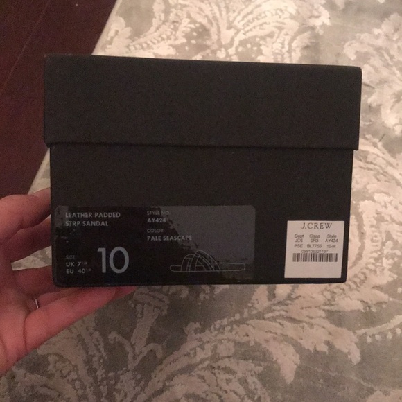 J CREW NIB Leather Padded Strap Sandals - Picture 6 of 6